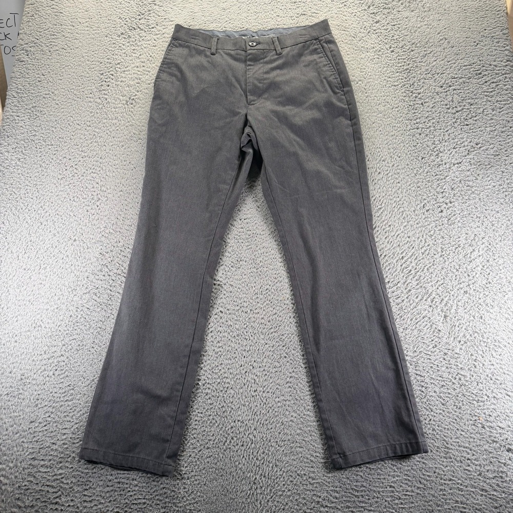 Old Navy Built-in Flex Pant Men‎ 31x32 Gray Cotton Chino Straight Preppy Stretch